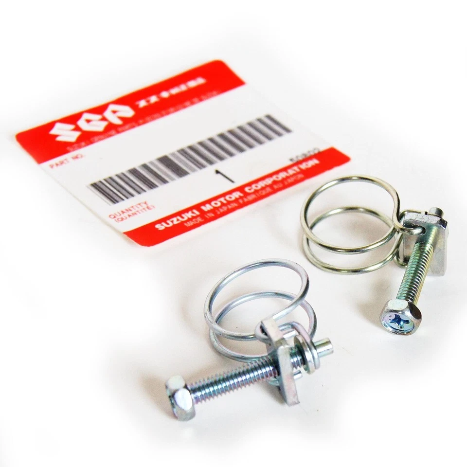 Abrazadera de manguera de doble cable Suzuki de 1/2 pulgada a 3/4 para mangueras de goma combustible 12 mm-18 mm Foto 1 de 1