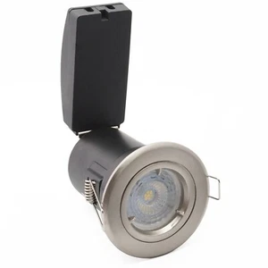 Downlights LED 5 Watt Brandbewertung Einbau Satin Chrom 3000k Samsung LED - Bild 1 von 3