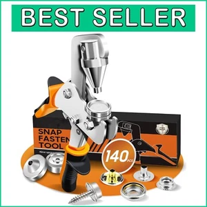 40-Set Snap Fastener Tool Kit - Effortless Snap Installation for DIY Projects - Picture 1 of 10