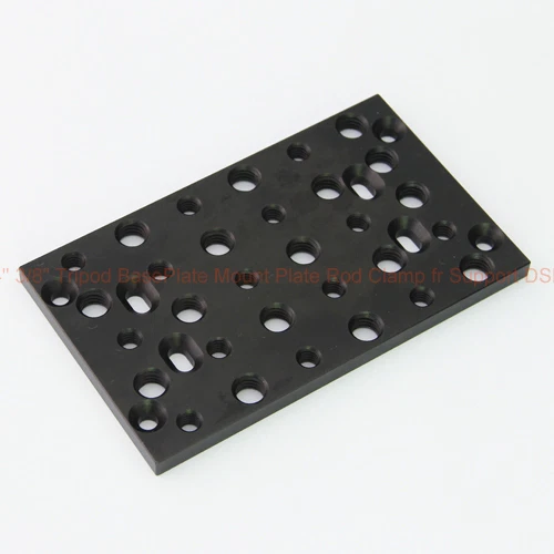 Universal 1/4" 3/8" Trípode Placa Base Montaje Placa Adaptador Soporte para Luz Flash Foto 1 de 1