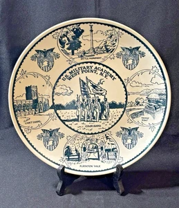 USMA West Point Military Academy Blue & White American Ironstone Sammelteller - Bild 1 von 5