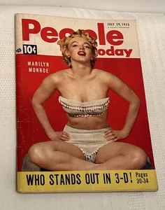 Vintage July 1953 People Today Pocket Magazine Marilyn Monroe Bol 7 No2 - Picture 1 of 9