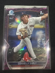 2023 Bowman Draft Connelly Early Chrome Fuchsia Lunar Refractor 1st #/199 - Picture 1 of 2
