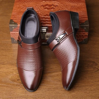 Zapatos de cuero para hombre de uso formal de negocios Foto 1 de 4