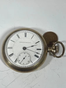 Working Antique 1882 Hampden Lafeyette 18s Gold Filled Pocket Watch - Picture 1 of 6