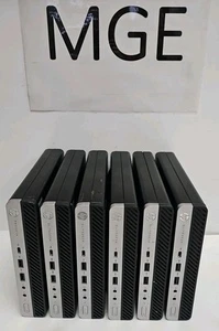 Lot of 6 HP EliteDesk 800 G4 DM Intel Core i5-8500T 2.10GHz 8GB 256G M.2 + 500G - Picture 1 of 5