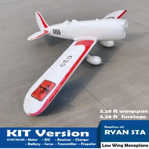 RC Airplane KIT Ryan Low Wing Monoplane EPO Foam Wingspan DIY Flying Aircraft - Picture 1 of 17