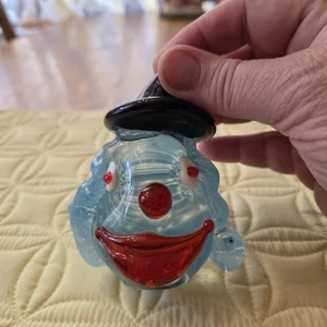 Murano Glass Clown Figurine/head/paperweight. - Picture 1 of 8