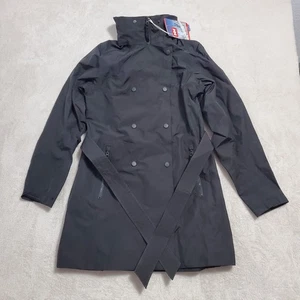 Helly Hansen Welsey II Trenchcoat Damen L schwarz tailliert packbar Kapuze wasserdicht - Bild 1 von 22
