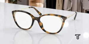 MICHAEL KORS MK4086U 3006 Dk Tortoise Demo Lens Cat eye 52 mm Women's Eyeglasses - Picture 1 of 7