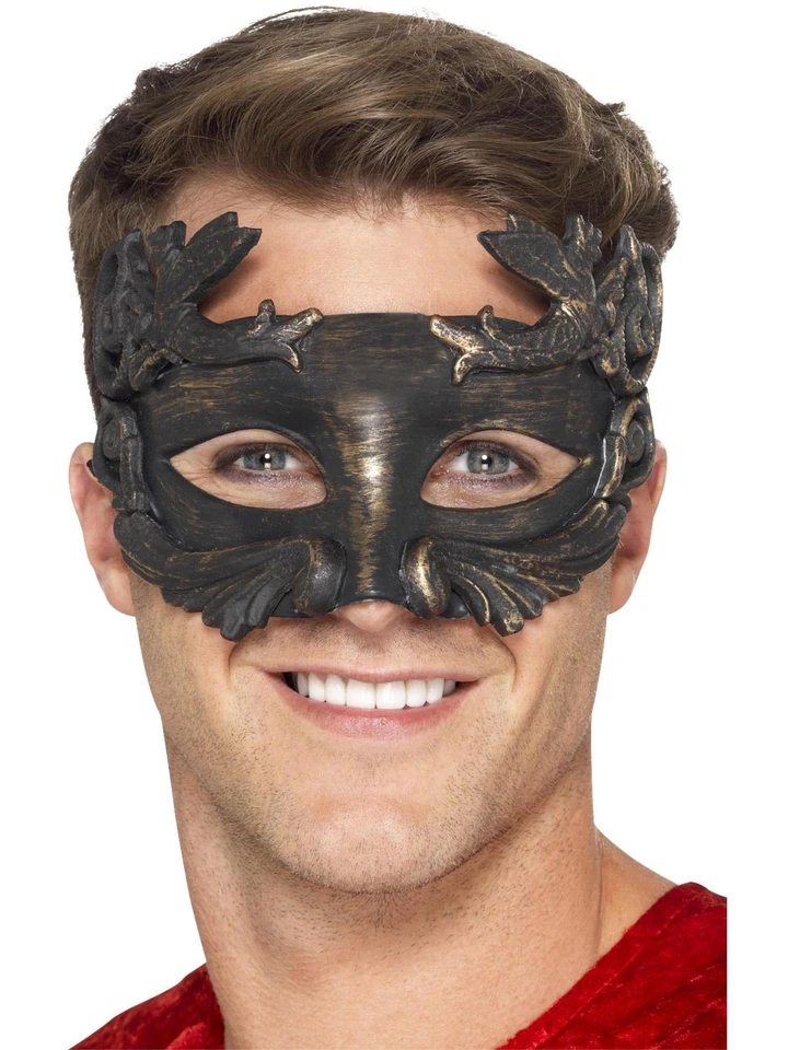 Warrior God Metallic Masquerade Eyemask Roman Fancy Dress Costume Accessory - image 1 of 1