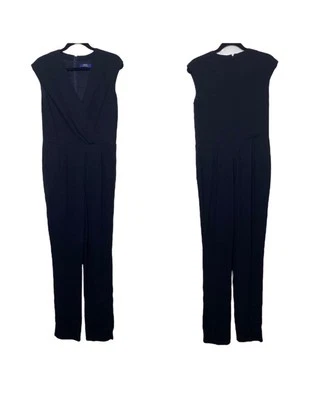 Polo Ralph Lauren черный стильный комбинезон крышка рукав v-образным вырезом женщин размер 8 - Изображение 1 из 4