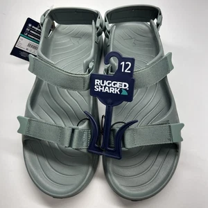 Robuste Hai verstellbare Klettverschluss Fluss Sandalen grün Größe 12 Herren neu mit Etikett - Bild 1 von 10