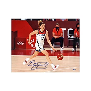 Foto autografiada de Breanna Stewart equipo EE. UU. regate 16x20 (CX auténtica) - Imagen 1 de 1