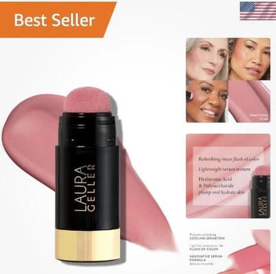 Laura Geller Practical Pink Serum Blush Tint - Buildable Liquid Blush New In Box - Image 1 of 4
