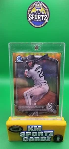 2025 Bowman BRADEN MONTGOMERY True Gold Refractor Prospect /50 BCP-132 White Sox - Picture 1 of 2