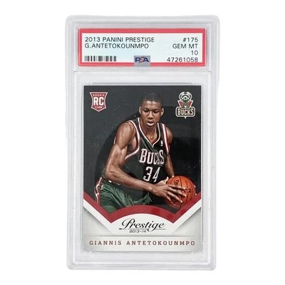 Giannis Antetokounmpo 2013 Panini Prestige No175 (RC) PSA 10 - Изображение 1 из 2