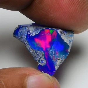 Smooth Blue Opal Rough 13.50 Cts Natural Ethiopian Welo Opal Raw, Jewelry Grade - Imagen 1 de 10