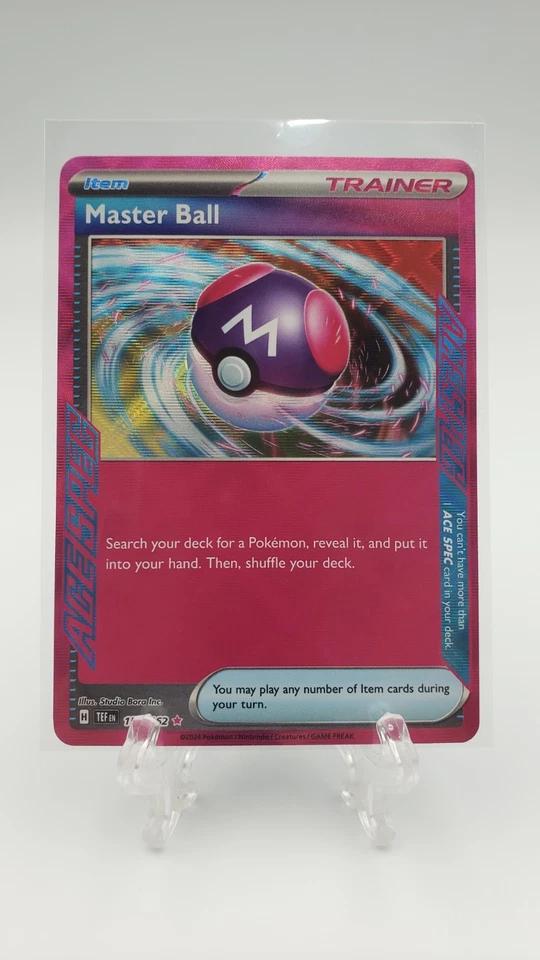 Master Ball 153/162 Sv05: Temporal Forces Ace Spec Holo - Image 1 of 1