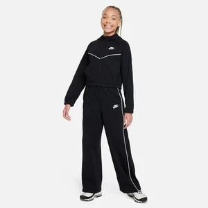 NIKE Sportswear Girls Loose Fit Tracksuit Size XL 156-166cm Black NEW - Picture 1 of 11