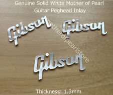1pc Natural Pattern Mother of Pearl Gibson Guitar Peghead Inlay Logo,1.3mm thick