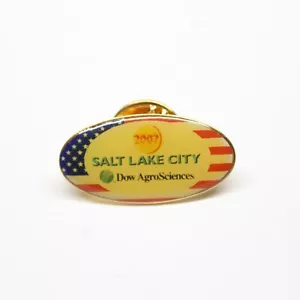 2002 Salt Lake City Dow AgroSciences Pin USA Flagge Revers Emaille Sammlerstück - Bild 1 von 3