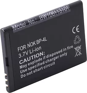 BATTERIA PER NOKIA BP-4L E52 E55 E61i E62 E63 E71 E72 E73 E90 BP4L 1300 mAh NUOV - Foto 1 di 3