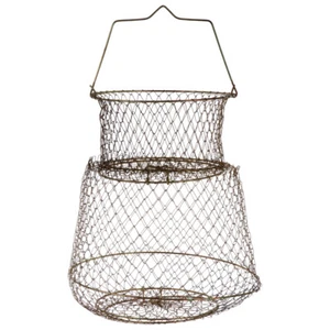 Holding Multiple Fish Wire Mesh Cage Shrimp Outdoor Fishing Trap Net - Picture 1 of 12