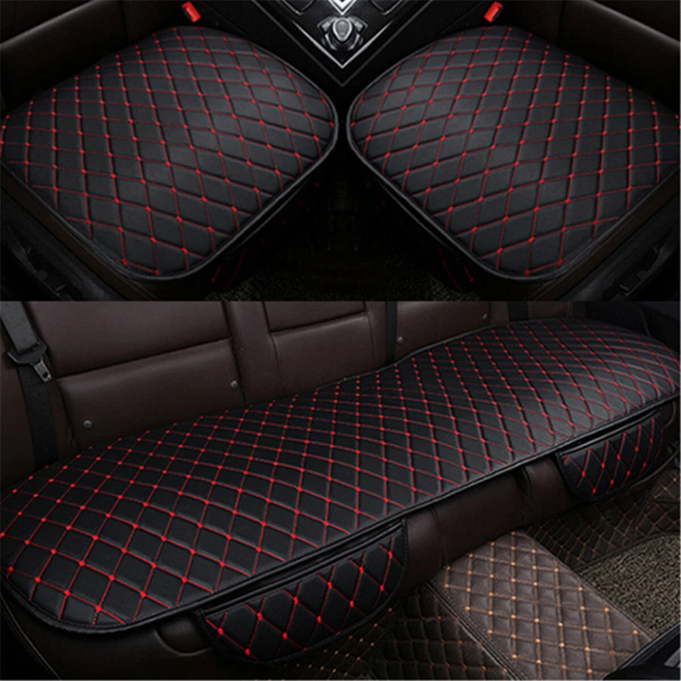 Funda protectora de asiento de fila trasera de coche alfombrilla silla delantera automática accesorios de cojín Foto 1 de 4