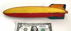 Vintage TOYPEDO Schwimmspielzeug Schwimmbad Torpedo Blimp Wasserrakete Original Alt - Bild 1 von 12