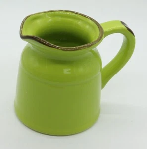 Home Essentials & Beyond Ceramic Turino 5"H Small Pitcher, Avocado Green (4929) - Picture 1 of 2