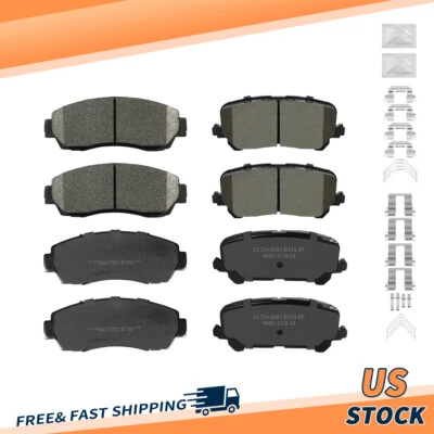 Kit pastillas freno cerámicas delanteras traseras para Honda Passport 2019 2020 2021 2022 - 2024 Foto 1 de 4