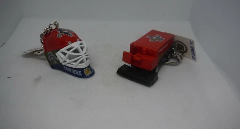Pair of Florida Panther Hockey Lil' Brat Key Chain Cover
