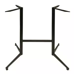 Bar High Table Legs 1100mm Black Double Pedestal Powder Coated Table Base - Picture 1 of 3