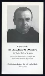 santino-holy card S.D. GIOACHINO ROSSETTO - Imagen 1 de 1