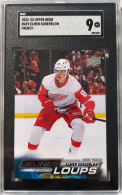 2022 Young Guns French Elmer Soderblom Jeunes Loups SGC 9 - Image 1 of 2