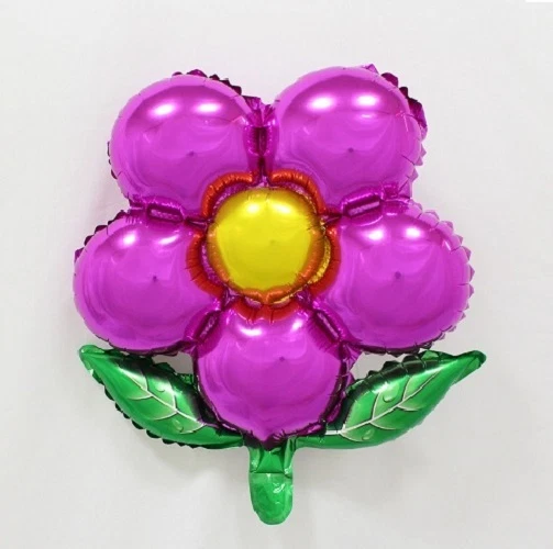 1-24 Globos de Lámina de Flores de 20" Niños Fiesta de Cumpleaños Divertida Fiesta Decoración Suministros Foto 1 de 1