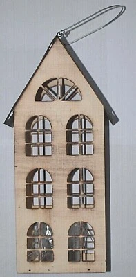 Teelichthalter Windlicht Holzhaus zum Aufhängen Dekoration Amsinck & Sell - Bild 1 von 2