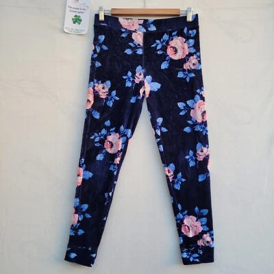 Weekend Edition Leggings Women Size M Navy Blue Stretch Leg 26.5in Waist 29in - Image 1 of 4