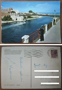 Cartolina "TARANTO - MARINA MILITARE - PONTE GIREVOLE - ARSENALE" - Anni '60 - Picture 1 of 1