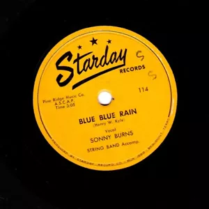 SONNY BURNS COUNTRY 78 THO' YOU'RE IN MY ARMS / BLUE BLUE RAIN US STARDAY 114 E- - Imagen 1 de 2