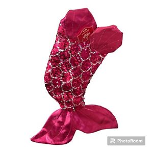Mermaid Tail Christmas Stocking Hot Pink New Holiday Time Beach Nautical