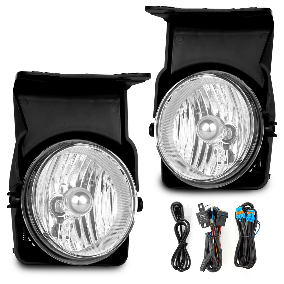 FOR 03-06 GMC SIERRA 1500/2500/3500 CLEAR LENS OE BUMPER DRIVING FOG LIGHT LAMP Foto 1 de 4