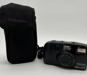 Asahi Opt. CO., LTD. Pentax Auto Focus IQ Zoom 80-E 35mm Film Camera & Case - Picture 1 of 4