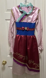 Disney Mulan Costume Deluxe Med 8-10 Girls Halloween Dress Up - Picture 1 of 8