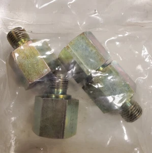 Lot Of 4 Steel Zinc EMB RI Fitting Reducer 1/4 Male BSPP X 3/8 Female Adapter - Picture 1 of 3