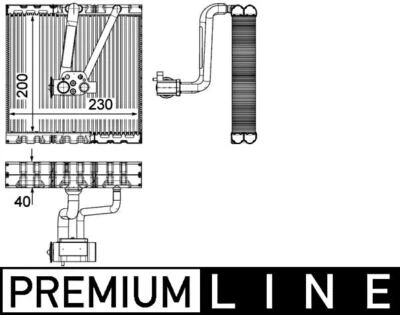 Evaporador de CA Mahle para AUDI A1 SEAT Córdoba Skoda Fabia I VW 99-22 6Q0820103 Foto 1 de 4