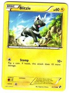 Pokemon Black and White Blitzle (41) #41/114 Common Lightly played - Picture 1 of 2