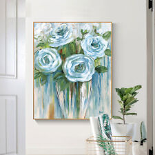  Hand Painted Oil Painting White Rose Canvas Art Handmade Morden Wall Canvas