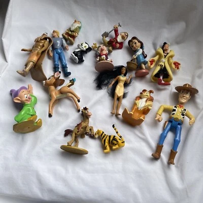 Фигурки принцесс Disney смешанный лот из 15 пластиковых игрушек-топперов Toy Story Bambi - Изображение 1 из 4